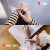Soulmate 2.0 Touch Bracelets(Silver Cuban Chain+Silver Figaro Chain) sold by Totwoo