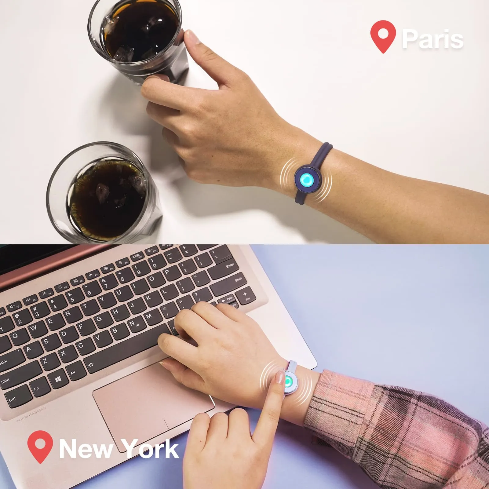 Candy Original Touch Bracelets(Deep Blue+Light Blue) sold by Totwoo product image thumbnail 3