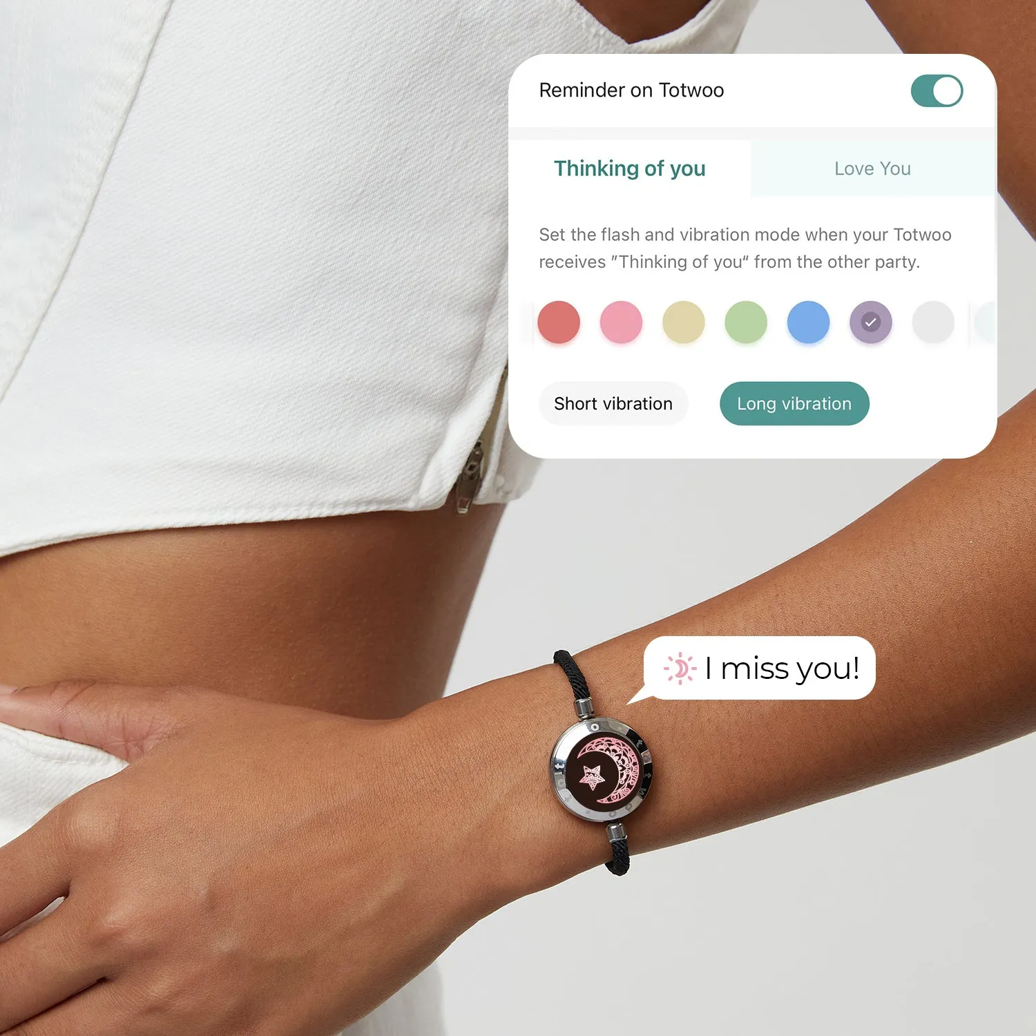 Moon Touch Bracelet with Milan Rope Single sold by Totwoo product image thumbnail 3