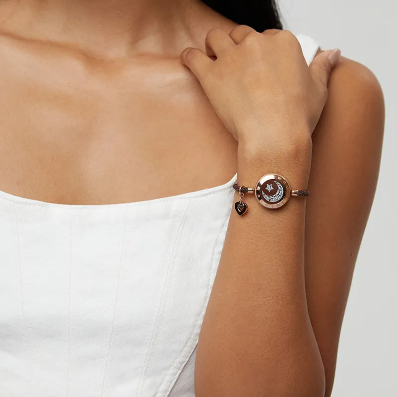 Moon Touch Bracelet with Milan Rope Single sold by Totwoo product image thumbnail 4