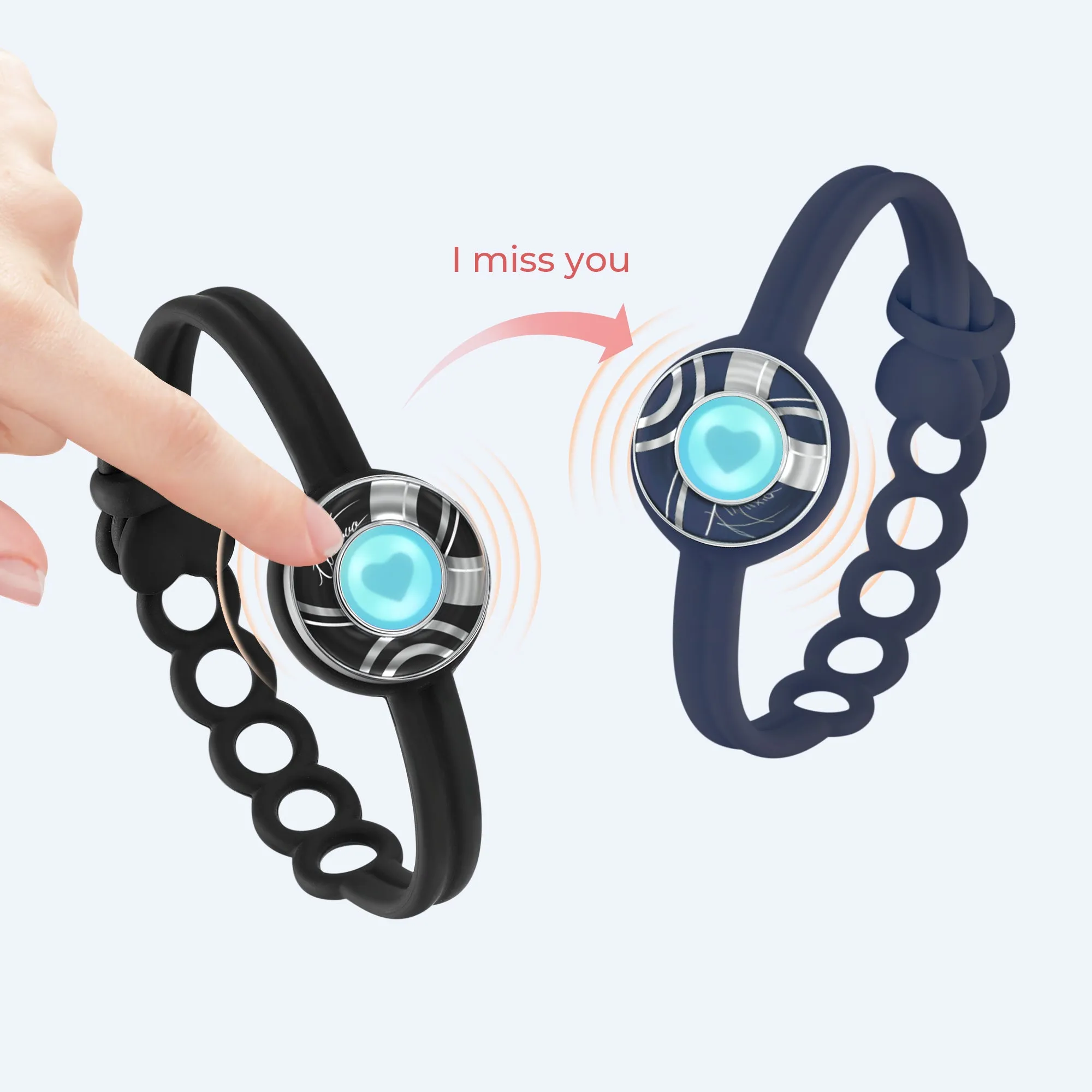 Candy Wave Touch Bracelet Single (Berry Blue) sold by Totwoo product image thumbnail 2
