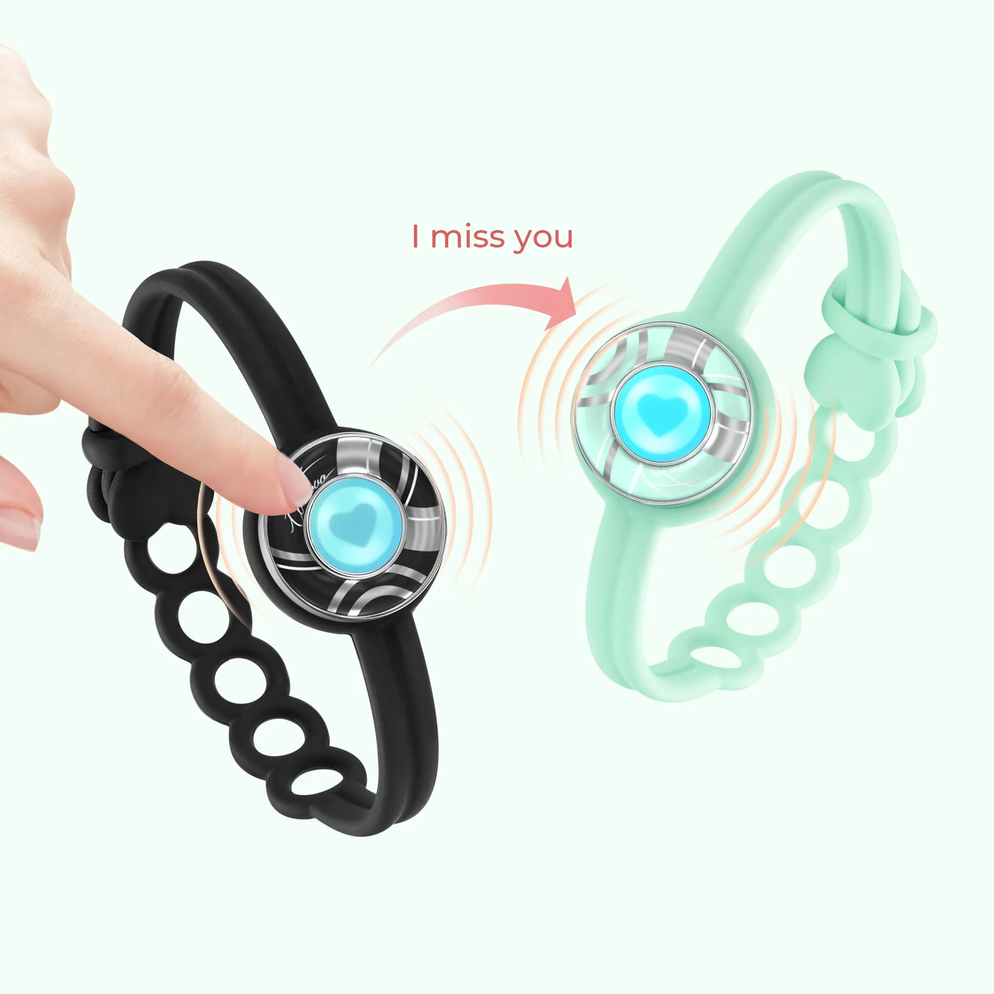 Candy Wave Touch Bracelet Single (Mint Breeze) sold by Totwoo product image thumbnail 2