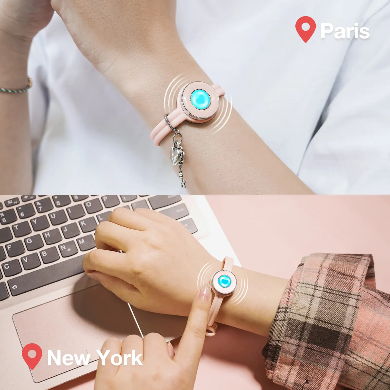 Candy Original Touch Bracelets(Pink+Pink) sold by Totwoo product image thumbnail 4