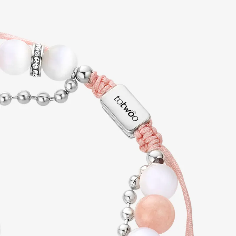 Sun & Moon Touch Bracelets with Phantasmal Beads (Silver+Silver) sold by Totwoo product image thumbnail 5