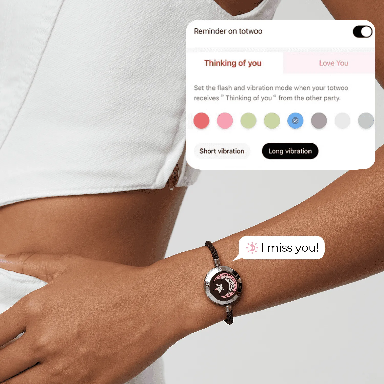 Moon Touch Bracelet with Milan Rope Single(Silver) sold by Totwoo product image thumbnail 3