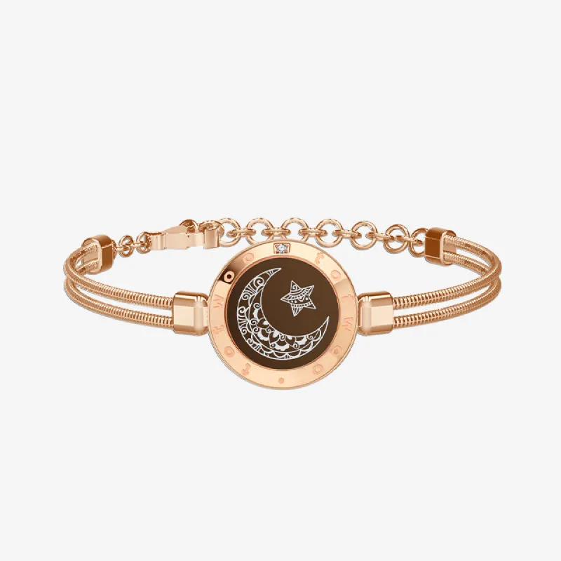 Moon Touch Bracelets with Snake Chain sold by Totwoo