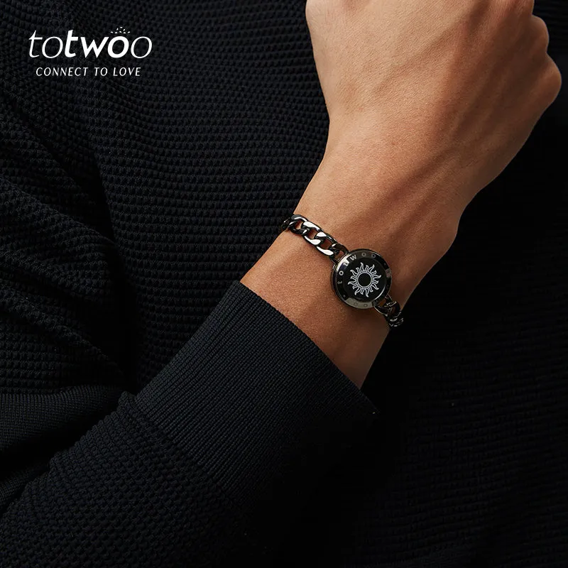 Sun Single Touch Bracelets with Figaro Chain sold by Totwoo product image thumbnail 3