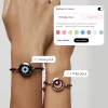 [White Heart Gift Packaging] Sun&Moon Touch Bracelets with Milan Rope (Black+Brown) sold by Totwoo