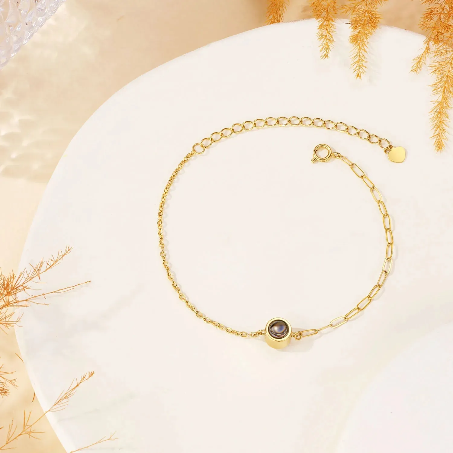 Custom Dual Chain Photo Bracelet sold by Totwoo product image thumbnail 3