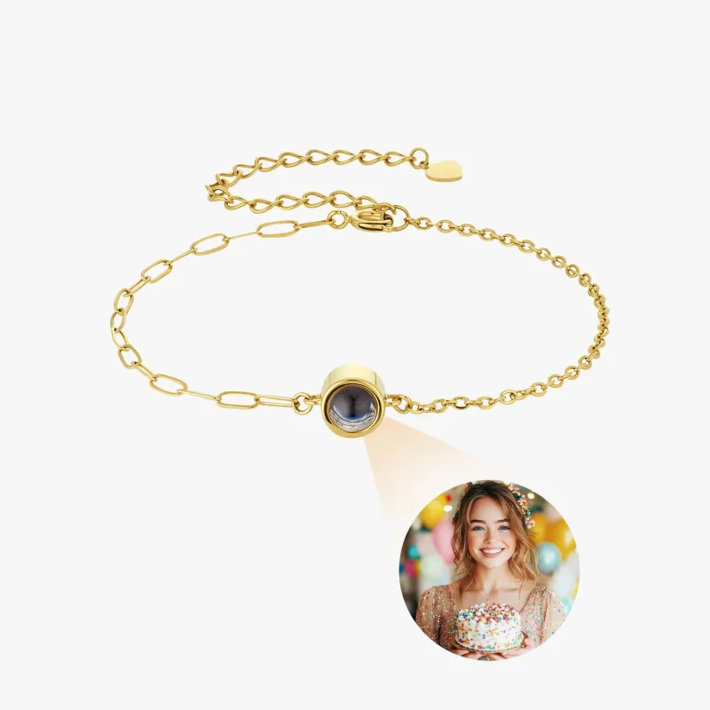 Custom Dual Chain Photo Bracelet sold by Totwoo
