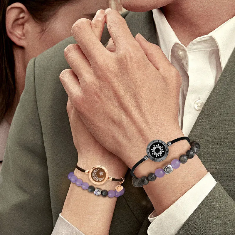 Sun & Moon Touch Milan Rope with Natural Jade Bracelets Set sold by Totwoo product image thumbnail 2