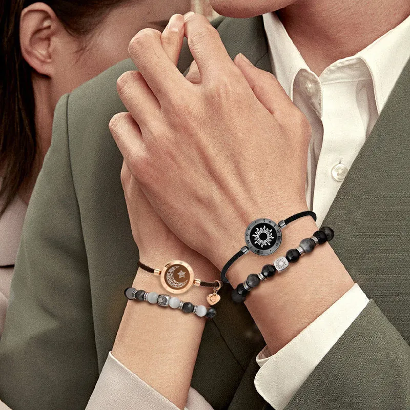 Sun & Moon Touch Milan Rope & Beaded Stacking Bracelets Set sold by Totwoo product image thumbnail 2