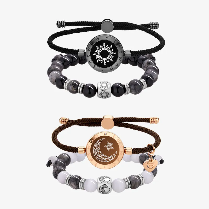 Sun & Moon Touch Milan Rope & Beaded Stacking Bracelets Set sold by Totwoo