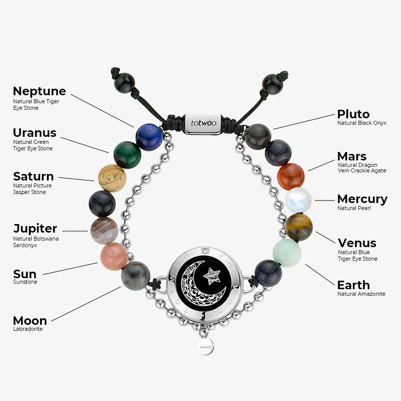 Moon Touch Bracelet with Energy Beads sold by Totwoo product image thumbnail 4