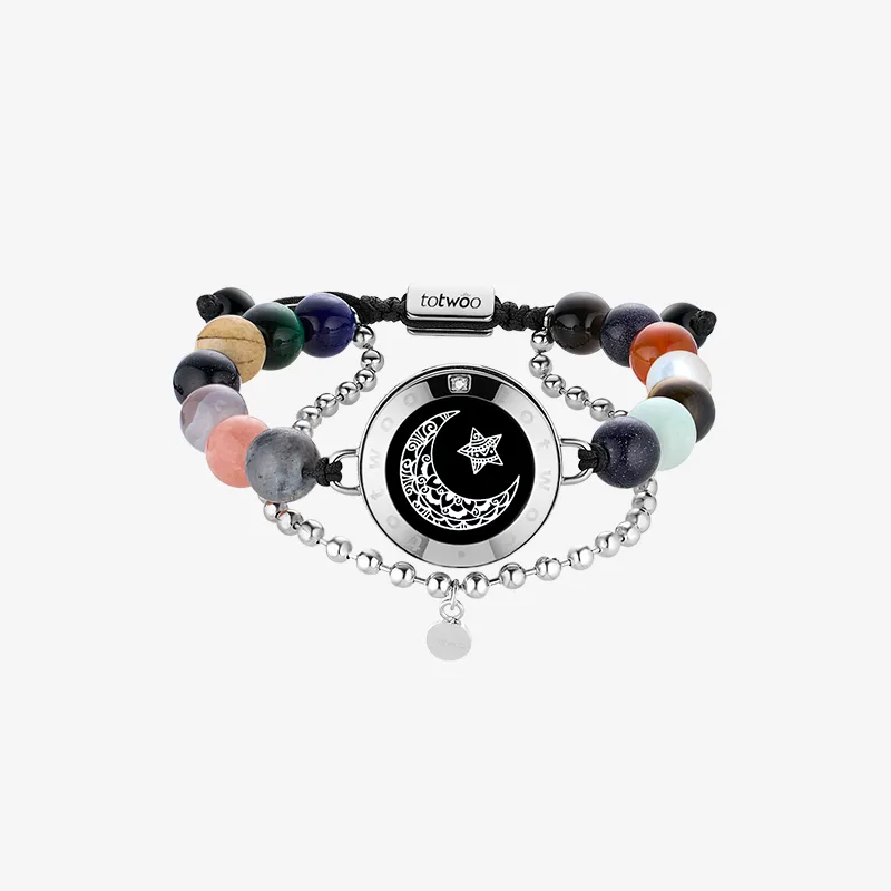 Moon Touch Bracelet with Energy Beads sold by Totwoo