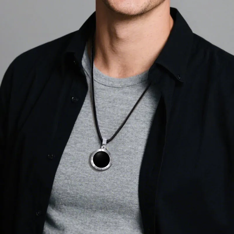 Soulmate 2.0 Touch Necklaces with Obsidian and Mother of Pearl Panels sold by Totwoo product image thumbnail 5