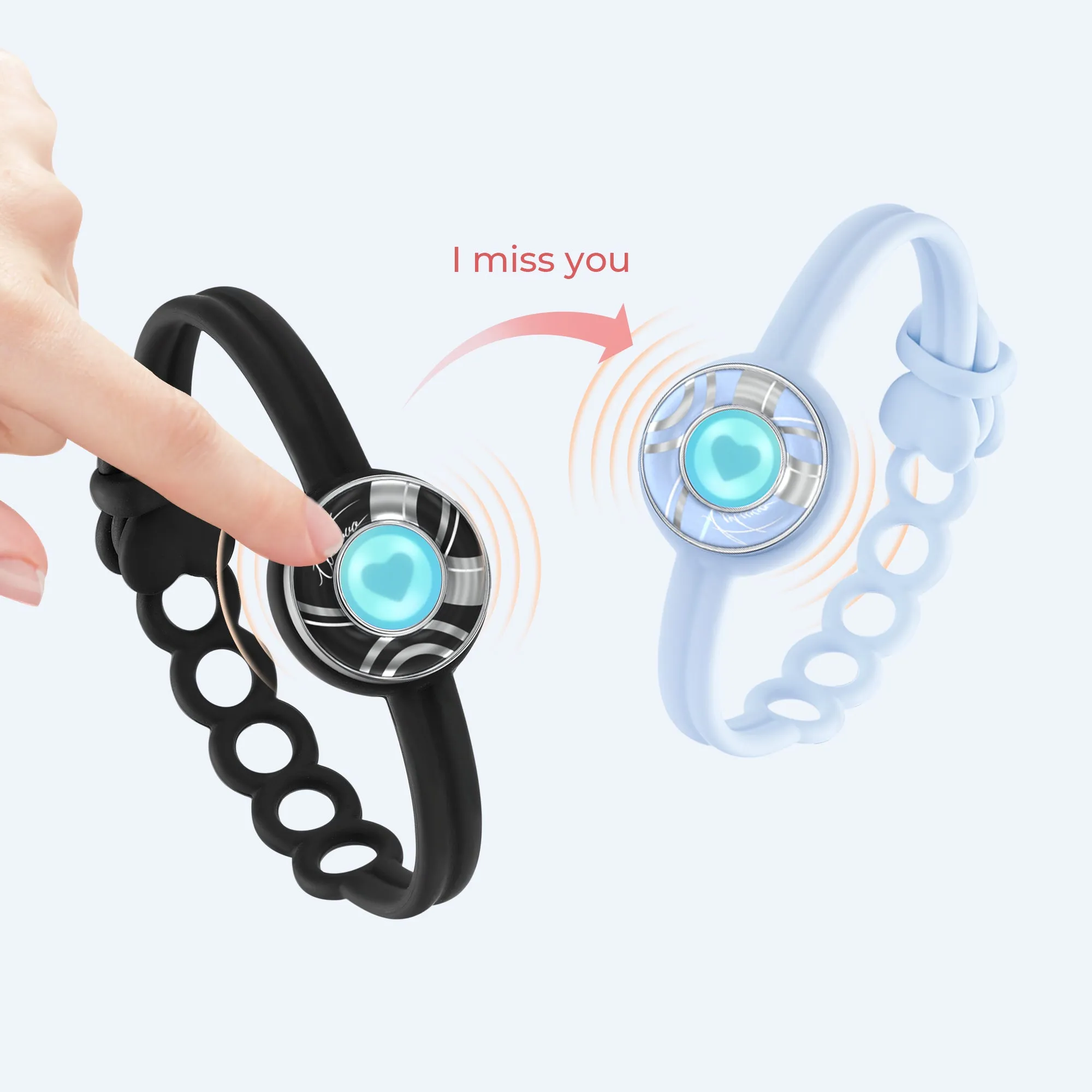 Candy Wave Touch Bracelet Single(Marshmallow Blue) sold by Totwoo product image thumbnail 2