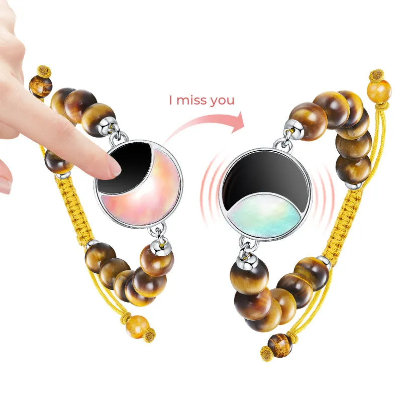 Lunar Glow Touch Bracelets with Tiger's Eye Beads sold by Totwoo product image thumbnail 2