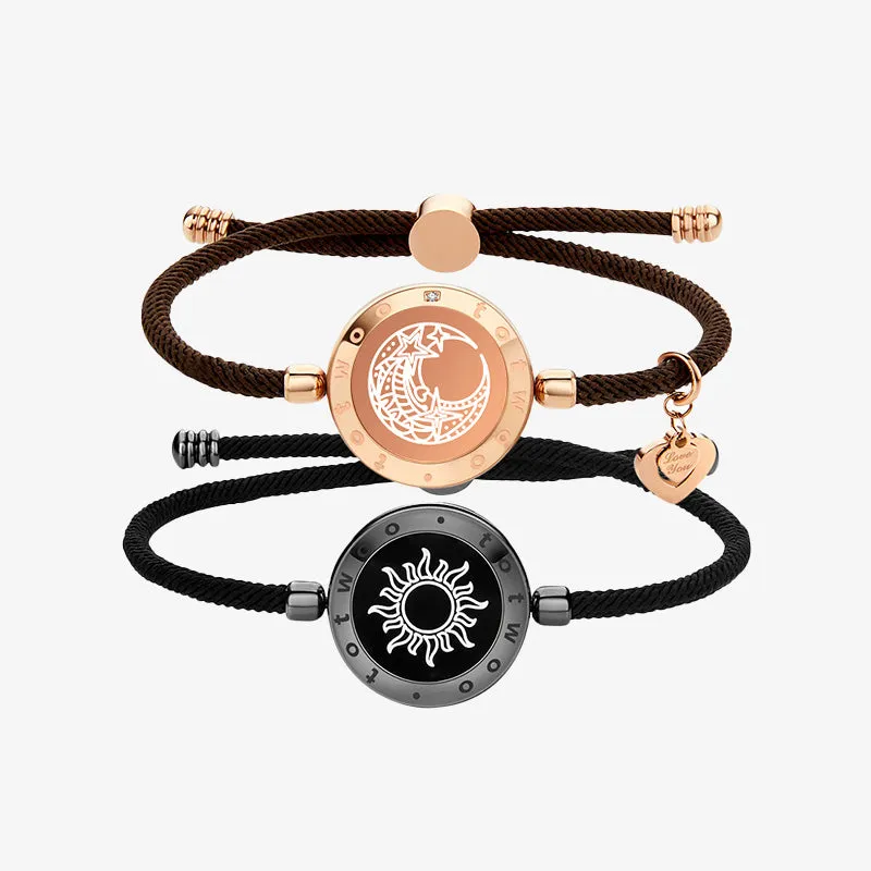 Limited Edition - Sun & Lunar Touch Bracelets with Milan Rope (Black+Brown) sold by Totwoo