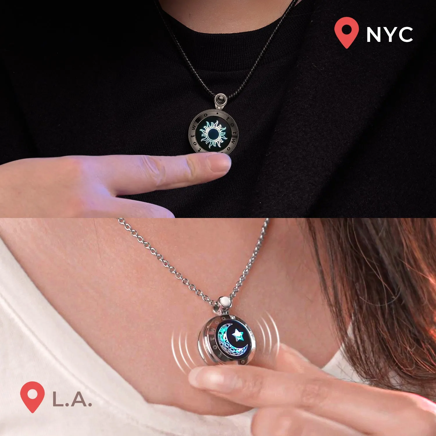 Sun Touch Necklace with Natural Agate sold by Totwoo product image thumbnail 3