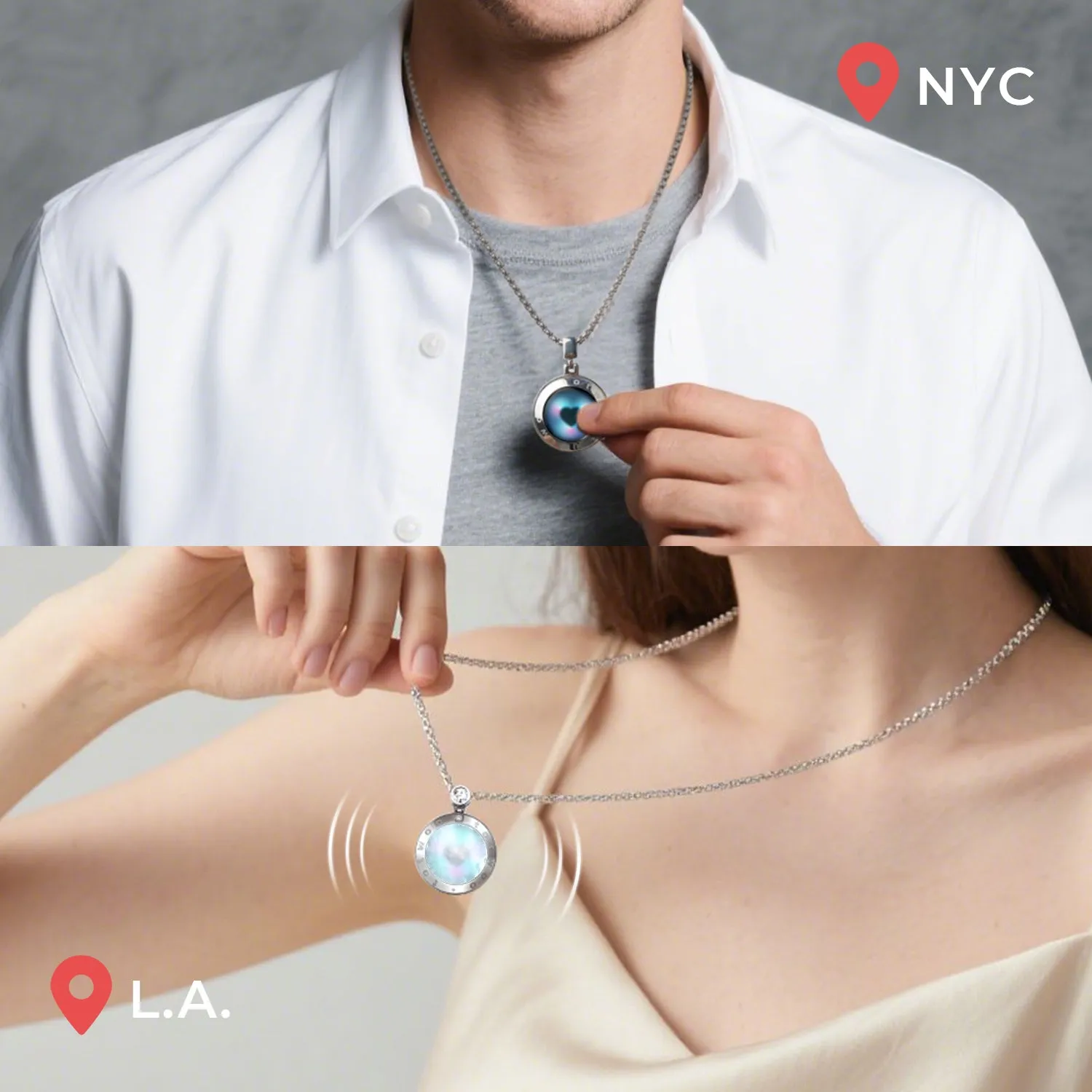 Soulmate 2.0 Touch Necklace with Obsidian sold by Totwoo product image thumbnail 3