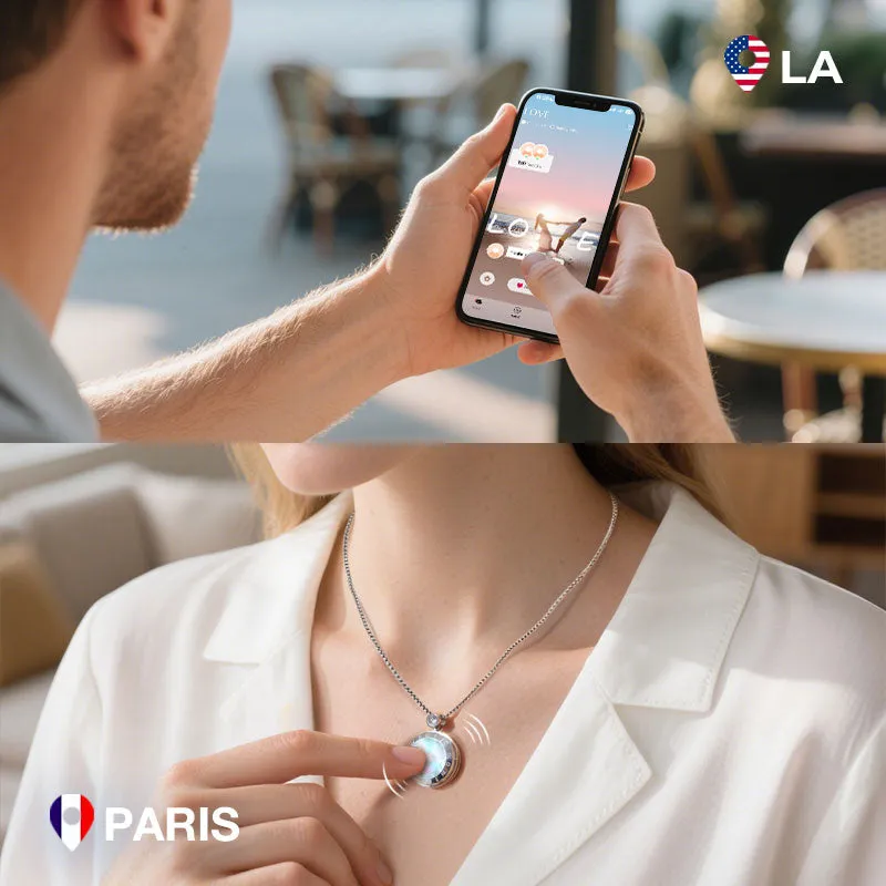 Soulmate 2.0 Touch Necklace with Mother of Pearl Panel sold by Totwoo product image thumbnail 2