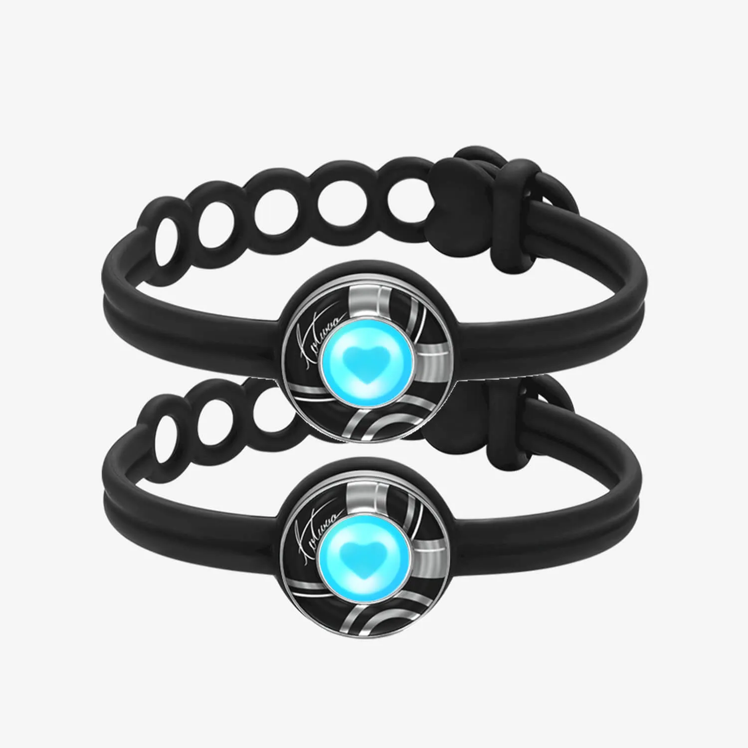 Candy Wave Touch Bracelets (Black+Black) sold by Totwoo
