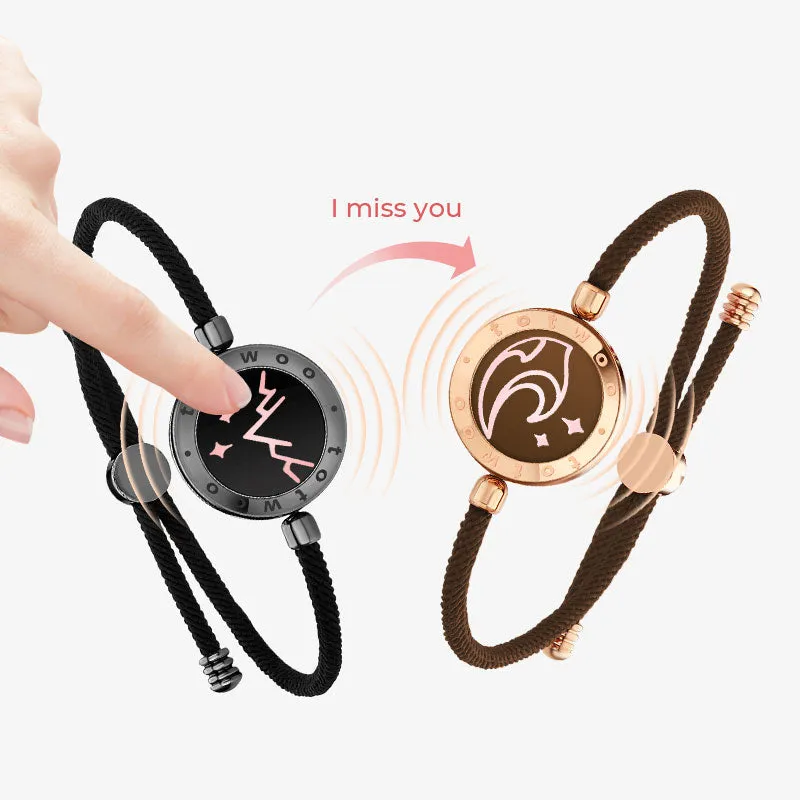 Mountain & Sea Touch Bracelets with Milan Rope (Black+Rose Gold) sold by Totwoo product image thumbnail 4