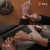 Mountain & Sea Touch Bracelets with Milan Rope (Black+Rose Gold) sold by Totwoo