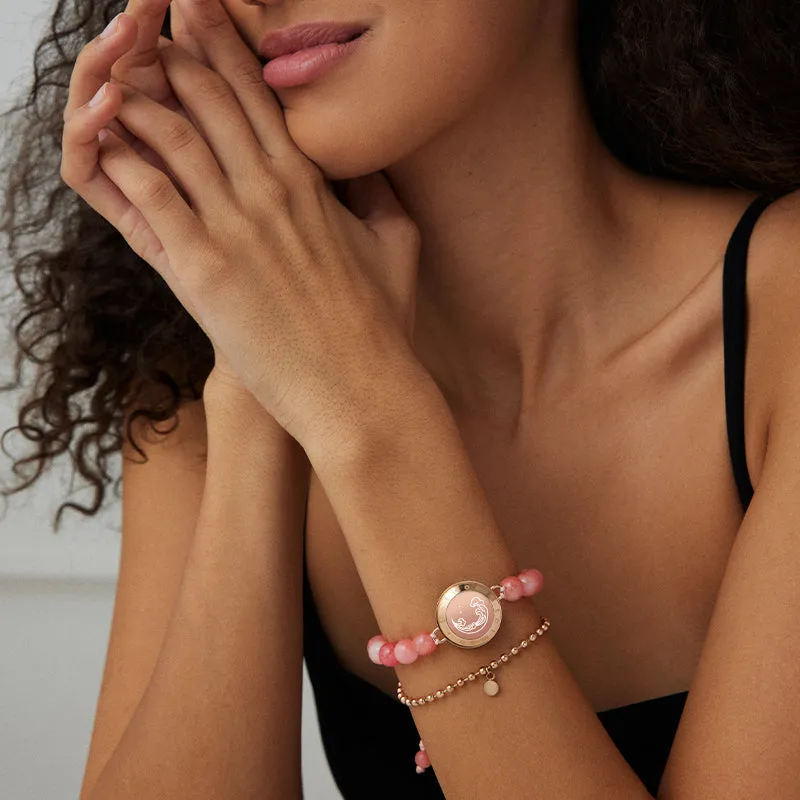 Mountain & Sea Touch Bracelets with Black Agate and Pink Persian Jade sold by Totwoo product image thumbnail 5