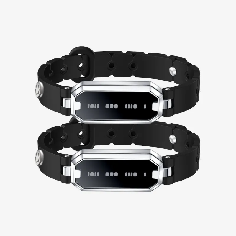 Morse Love Touch Bracelets with Silicone (Black & Black) sold by Totwoo