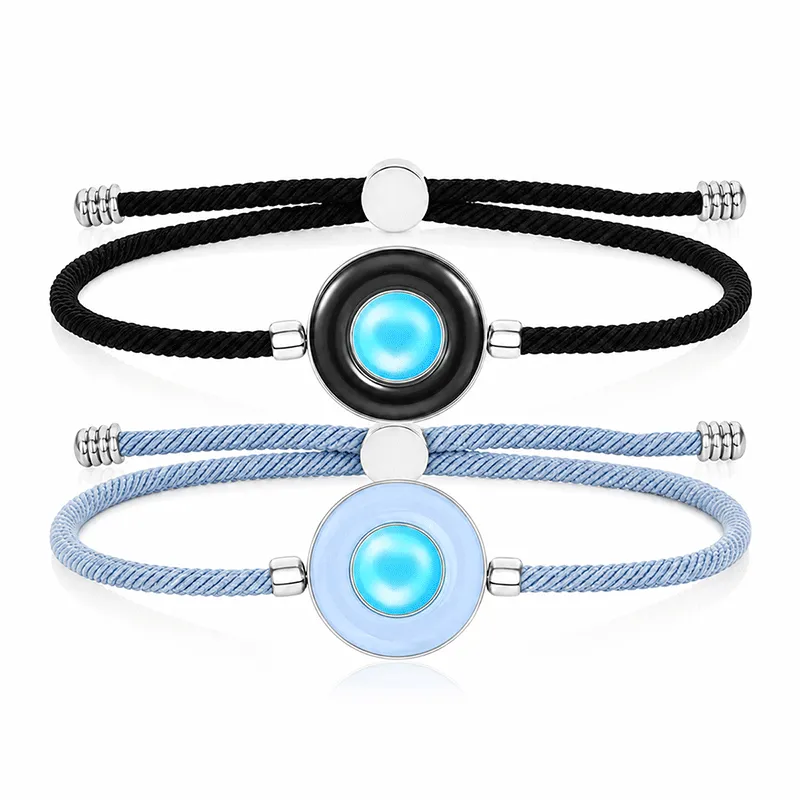 Candy Duo Touch Bracelets (Milan Rope +Snake Chain) made by Totwoo