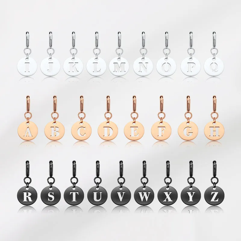 Totwoo Letter Charm -Silver/Rose Gold/Black made by Totwoo