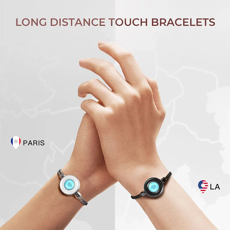 Candy Duo Touch Bracelets with Snake Chain (Black+Blue) sold by Totwoo product image thumbnail 2