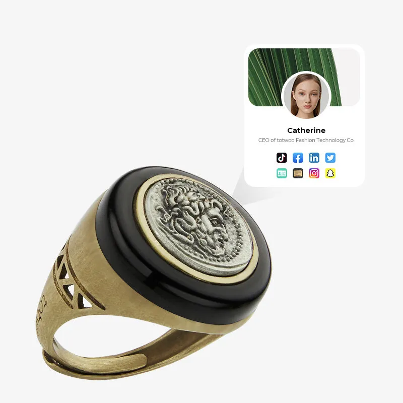 totwoo MEET Greek Coin Smart Ring (4 Styles) sold by Totwoo