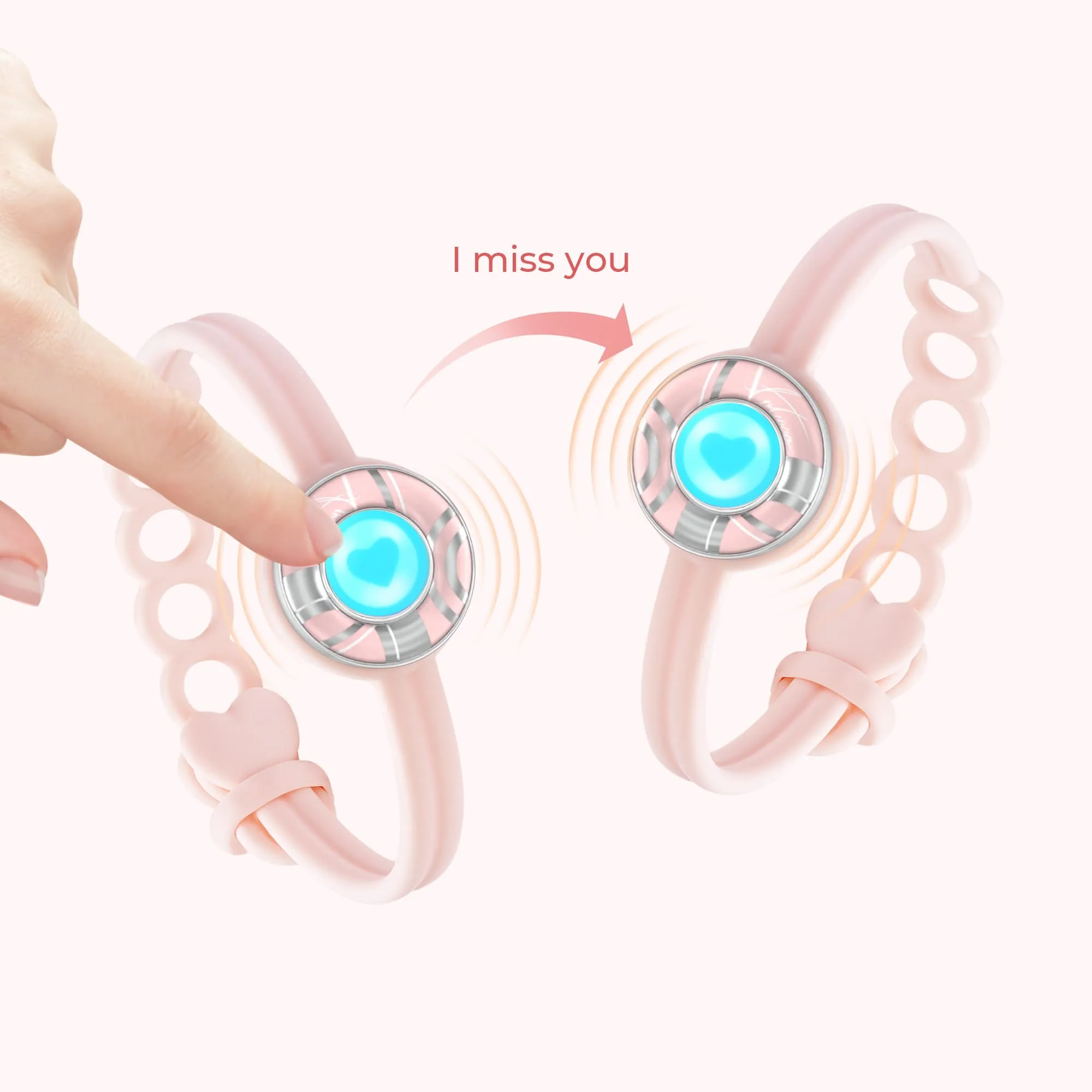 Candy Wave Touch Bracelets(Pink+Pink) sold by Totwoo product image thumbnail 3