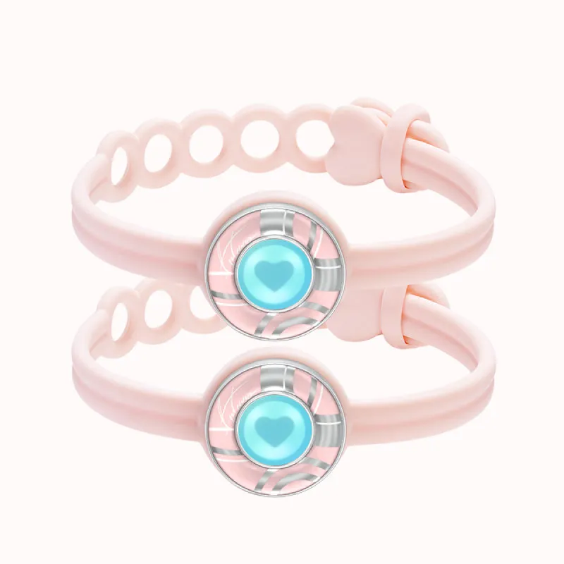 Candy Wave Touch Bracelets(Pink+Pink) sold by Totwoo