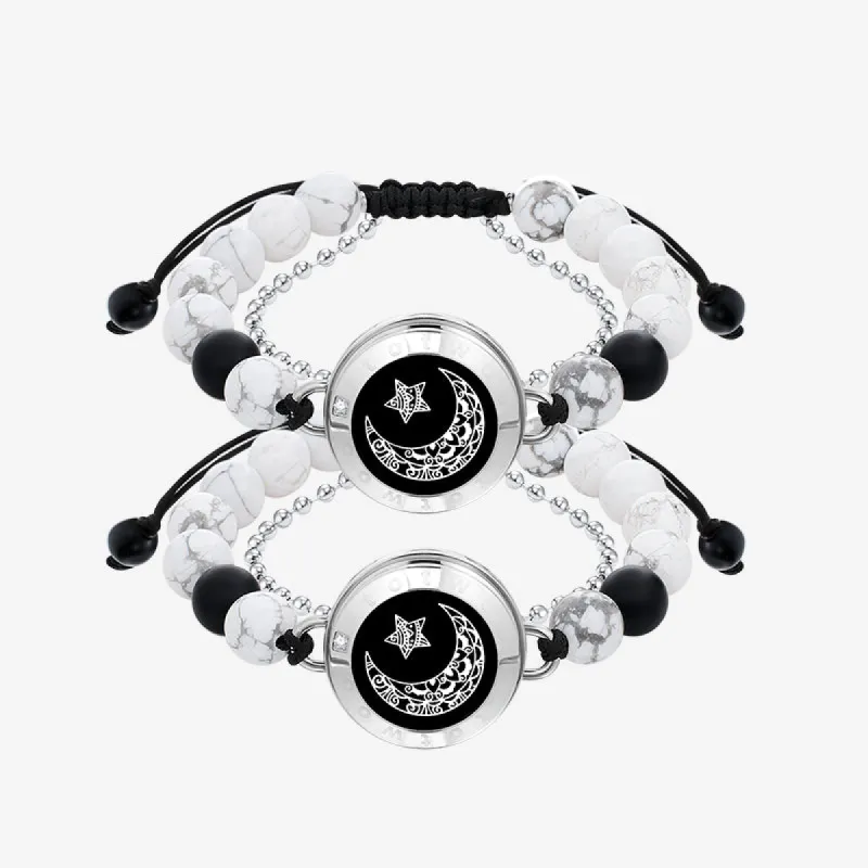 Moon&Star Touch Bracelets with Matching Beads sold by Totwoo