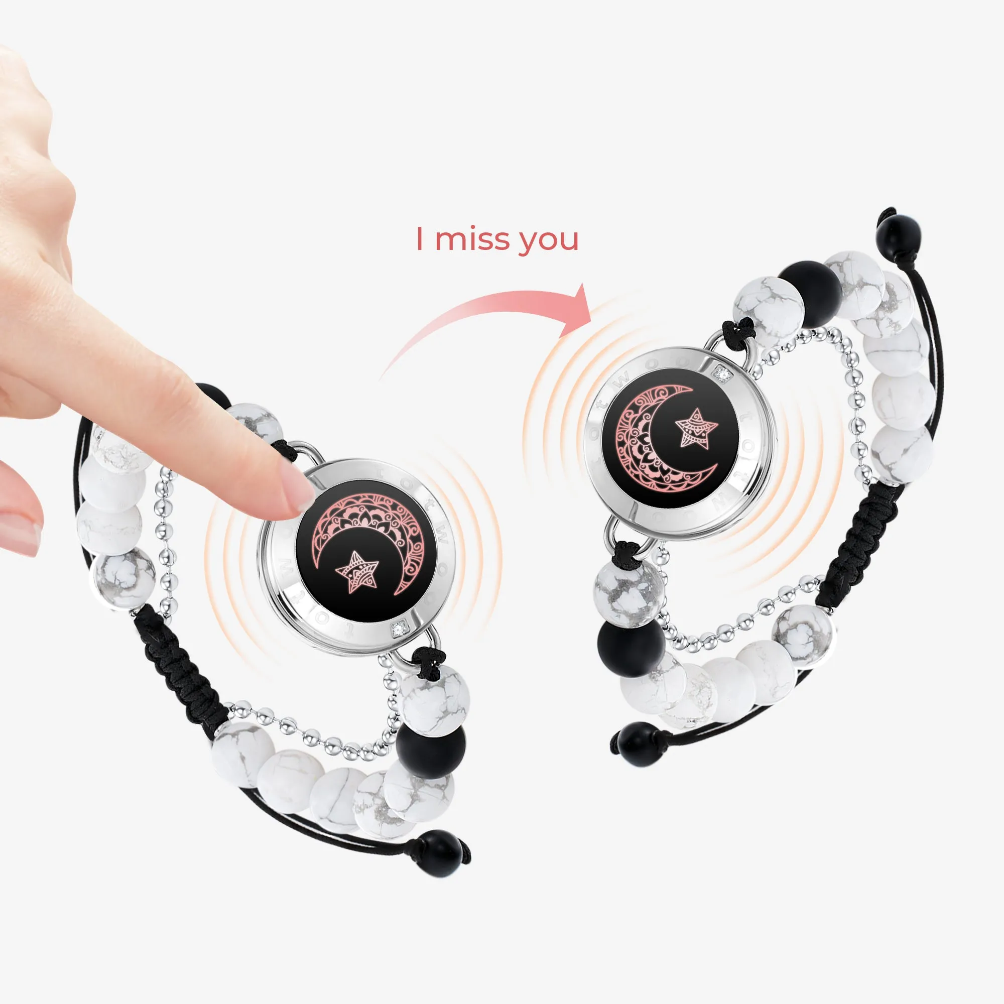 Moon&Star Touch Bracelets with Matching Beads sold by Totwoo product image thumbnail 2