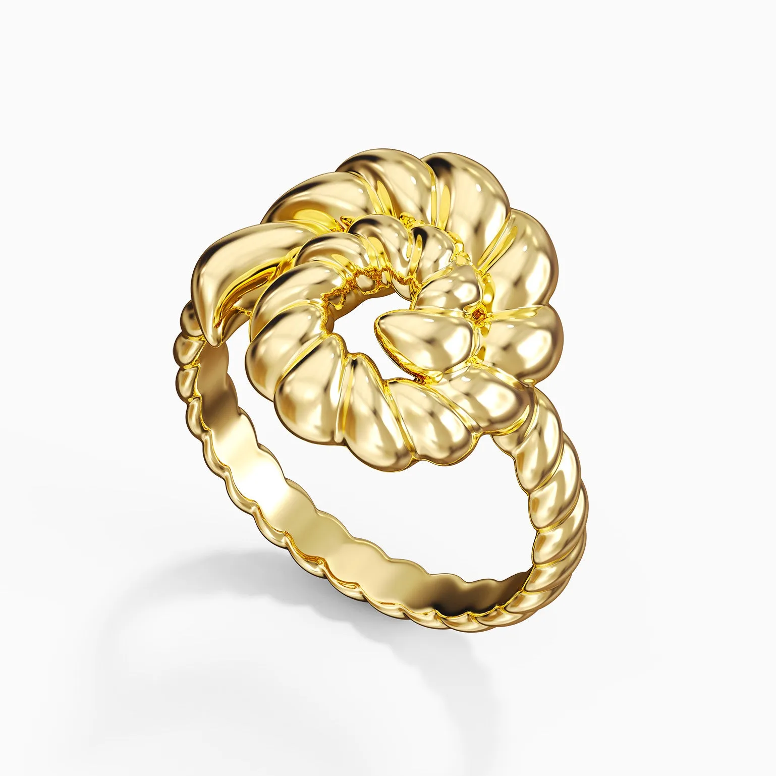 Gold Conch Rope Ring sold by Vanimy Jewelry product image thumbnail 4
