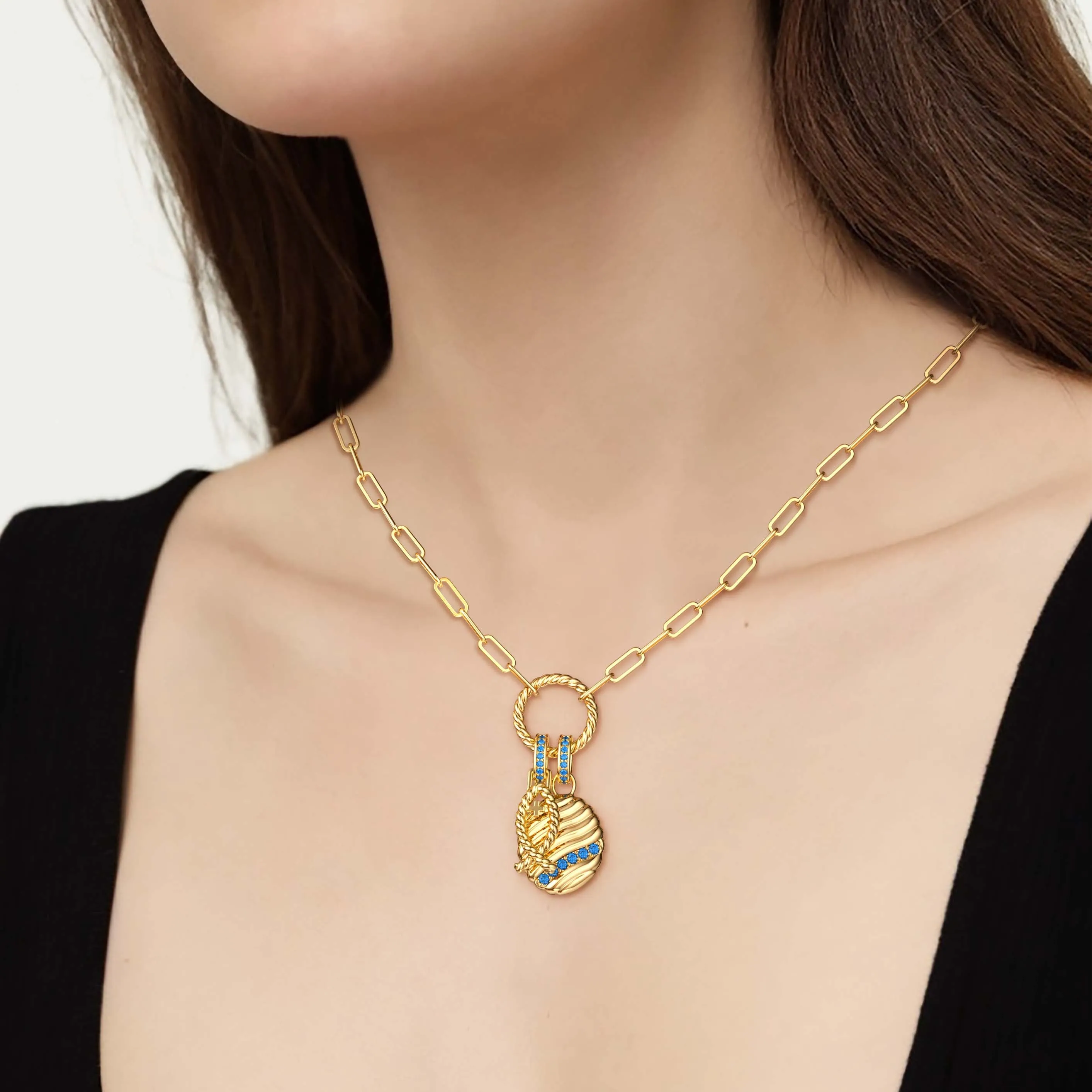 Jesus Fish Contour Necklace sold by Vanimy Jewelry product image thumbnail 2