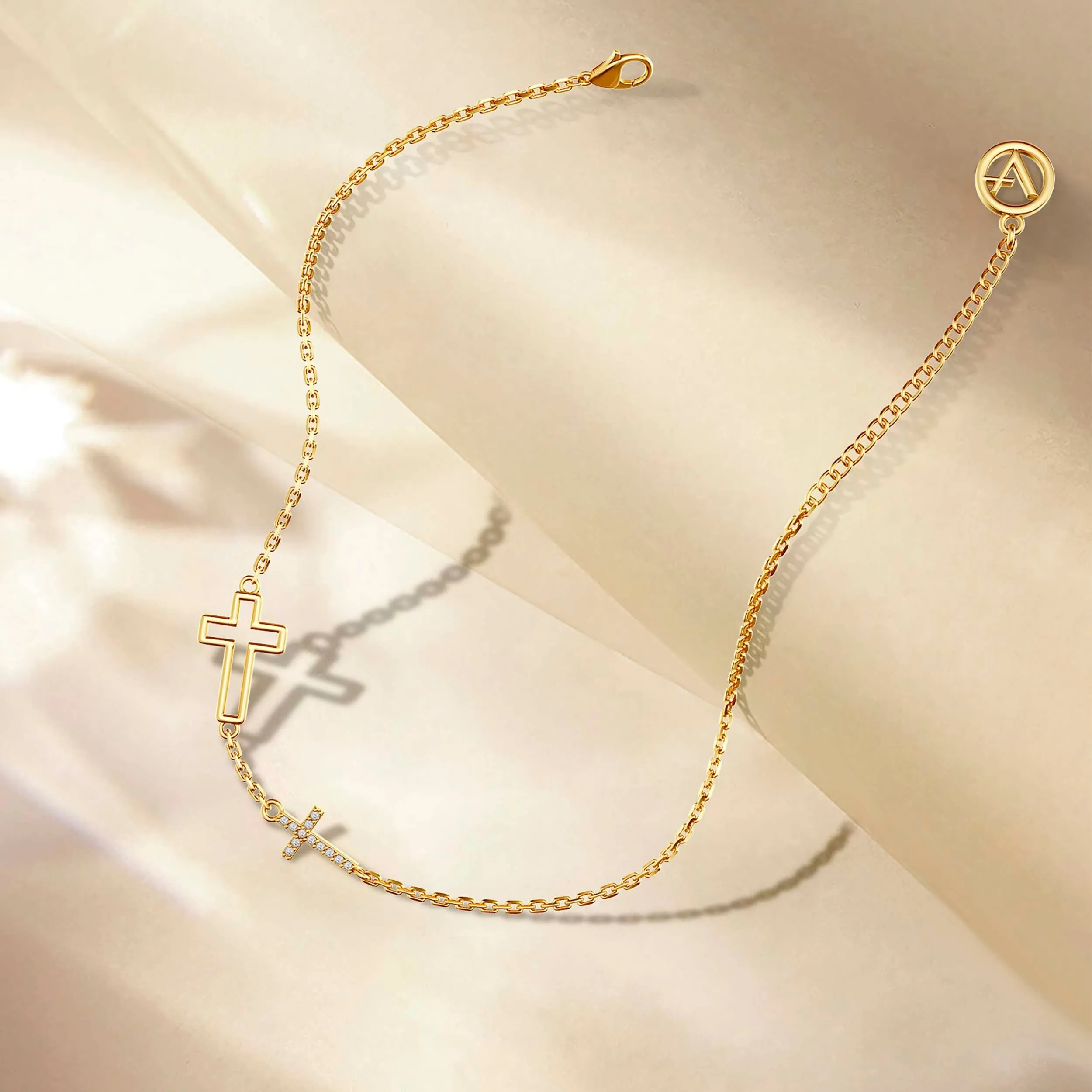 Hollow Cross Chain Bracelet sold by Vanimy Jewelry product image thumbnail 4