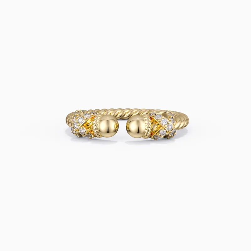 Cord Open Ring sold by Vanimy Jewelry