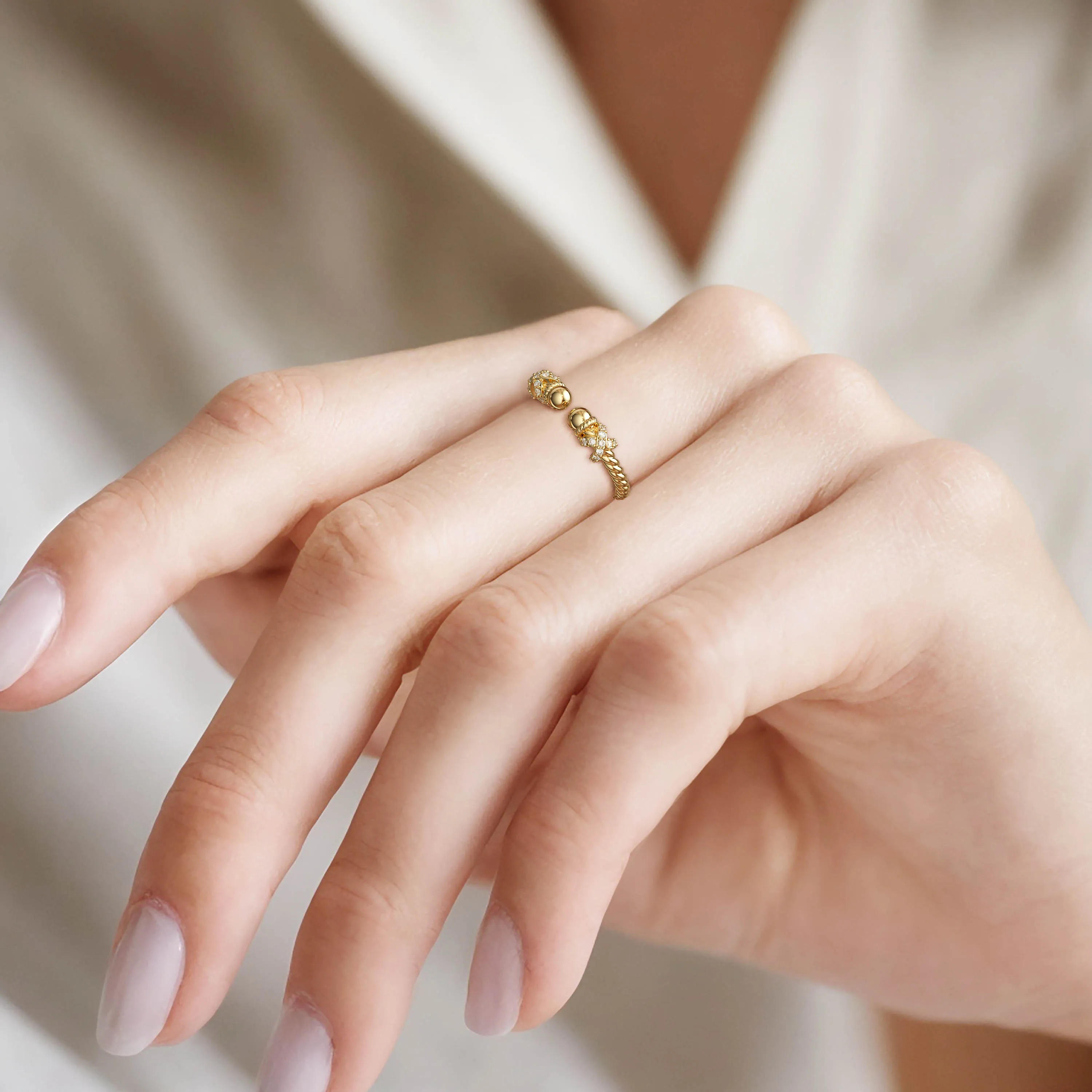 Cord Open Ring sold by Vanimy Jewelry product image thumbnail 2