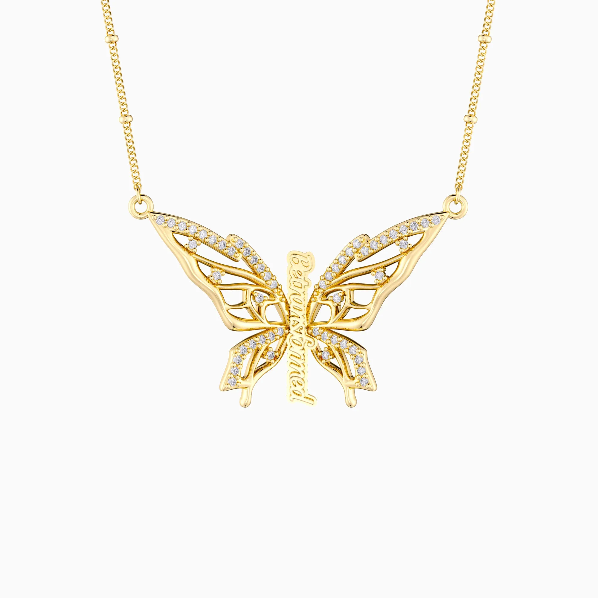 Be Transformed Molten Butterfly Necklace sold by Vanimy Jewelry