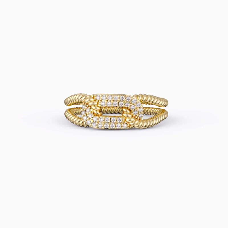 Interlocking Triple Ring sold by Vanimy Jewelry