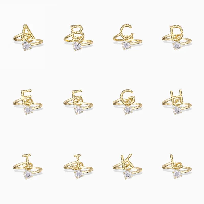 Letter Strand Knot Ring sold by Vanimy Jewelry