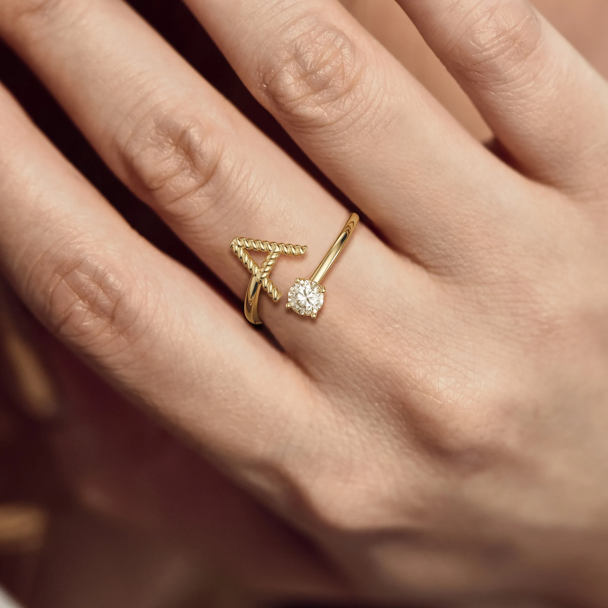 Letter Strand Knot Ring sold by Vanimy Jewelry product image thumbnail 4