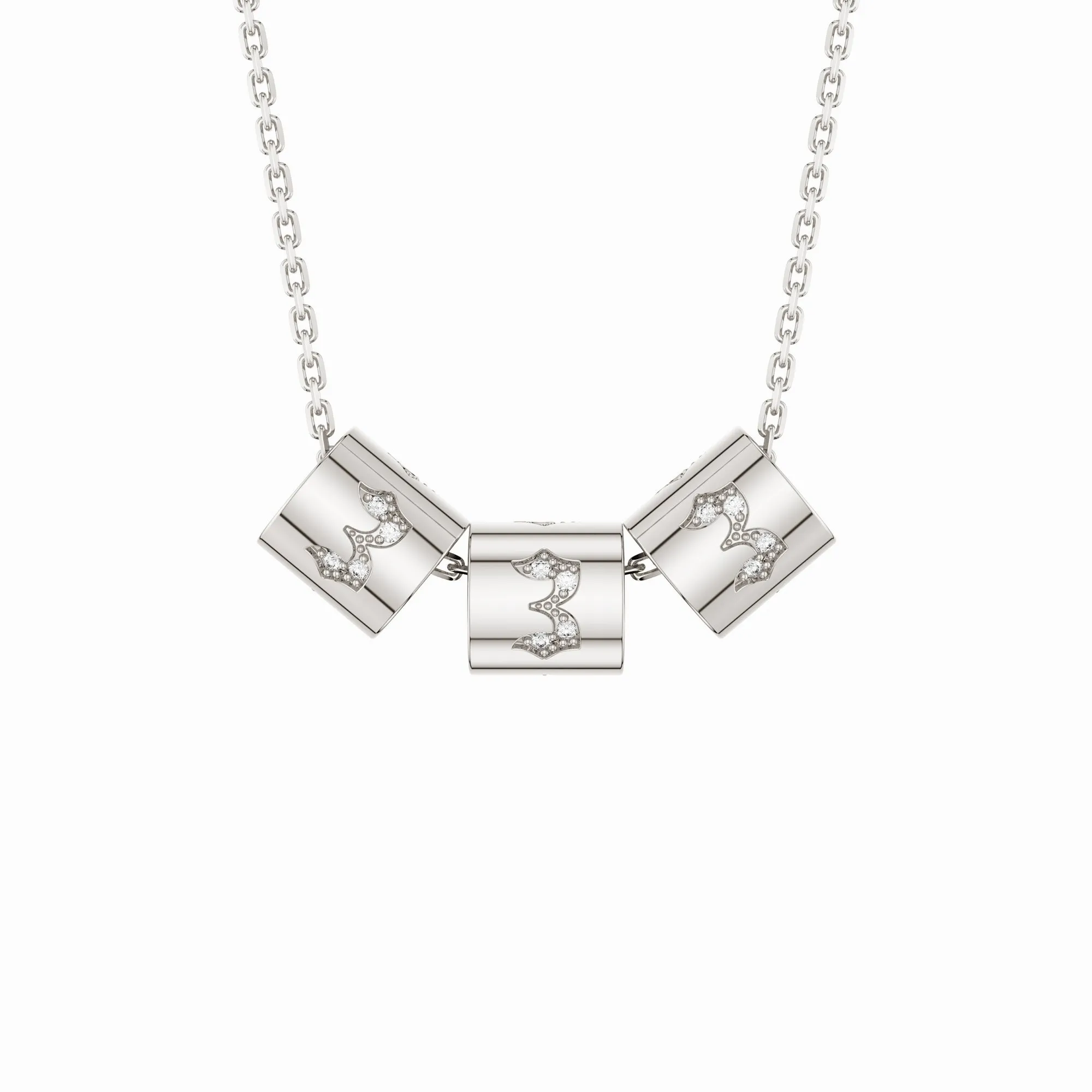 Angel Number 333 Bead Pendant Necklace sold by Vanimy Jewelry product image thumbnail 5