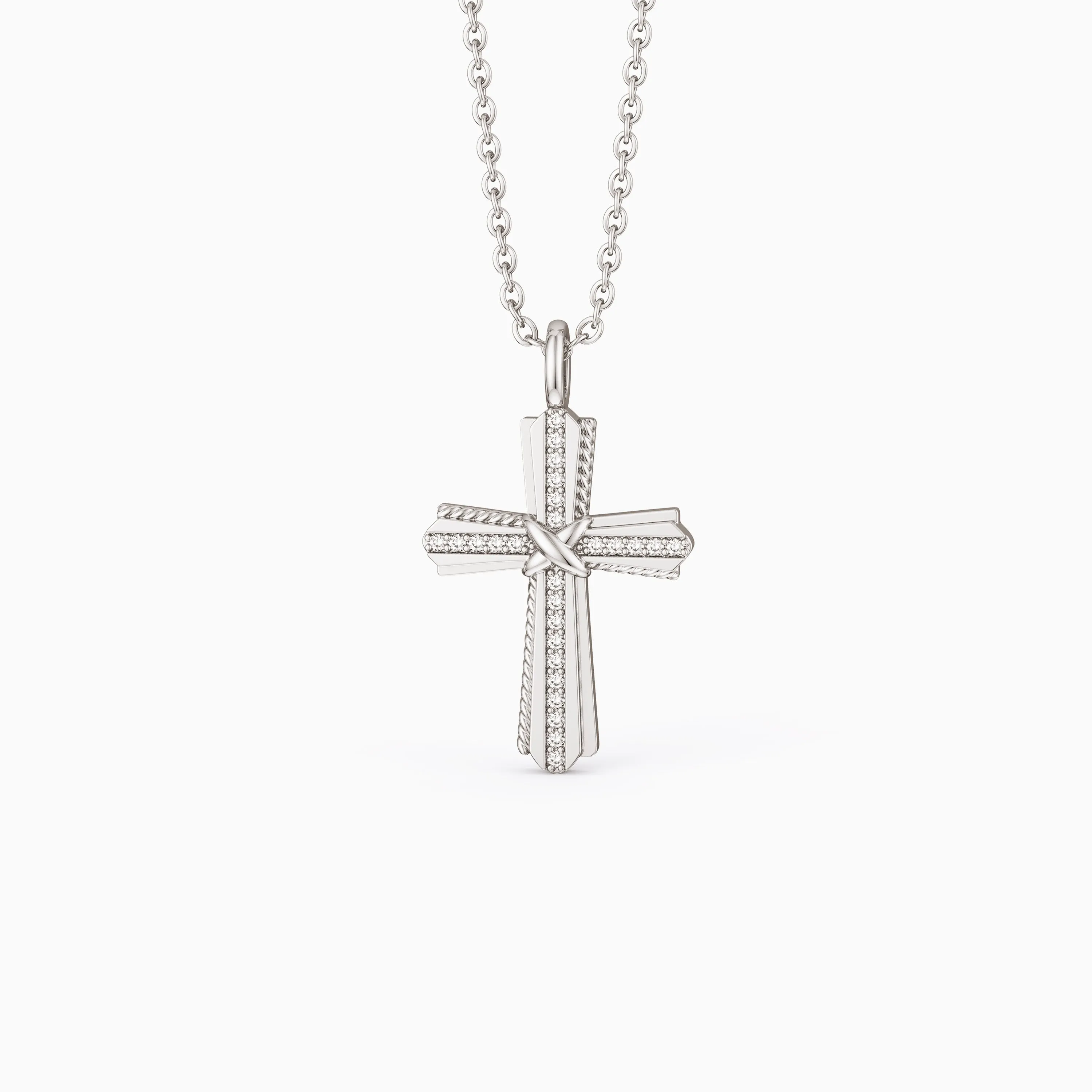 Cord X Cross Necklace sold by Vanimy Jewelry product image thumbnail 5